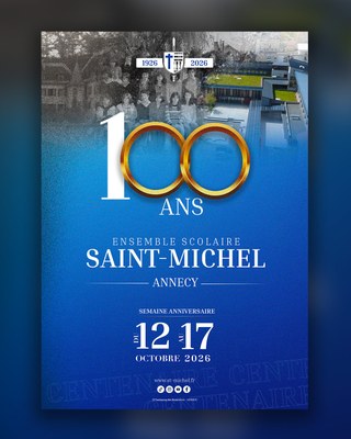 Affiche officielle du Centenaire Saint-Michel Annecy 1926-2026